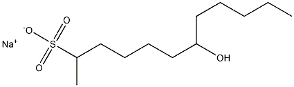 7-ヒドロキシドデカン-2-スルホン酸ナトリウム 化学構造式