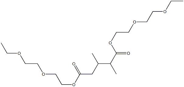 2,3-Dimethylglutaric acid bis[2-(2-ethoxyethoxy)ethyl] ester Structure