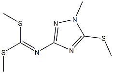 (2-Methyl-3-methylthio-2H-1,2,4-triazol-5-yl)imidodithiocarbonic acid dimethyl ester