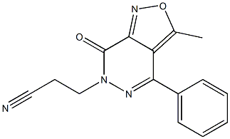 3-Methyl-4-phenyl-6-(2-cyanoethyl)isoxazolo[3,4-d]pyridazin-7(6H)-one