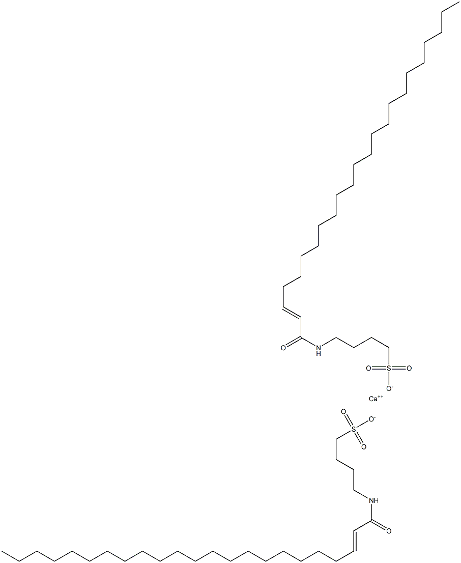 Bis[4-[(1-oxo-2-tricosen-1-yl)amino]-1-butanesulfonic acid]calcium salt,,结构式