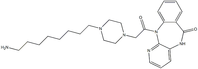 5,11-Dihydro-11-[[4-(8-aminooctyl)-1-piperazinyl]acetyl]-6H-pyrido[2,3-b][1,4]benzodiazepin-6-one