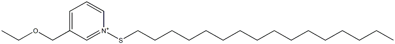 3-(Ethoxymethyl)-1-(hexadecylthio)pyridinium,,结构式