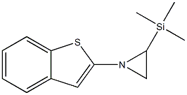 1-(Benzo[b]thiophen-2-yl)-2-trimethylsilylaziridine,,结构式