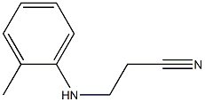 3-(2-Methylanilino)propanenitrile Structure