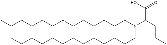 2-(Ditridecylamino)valeric acid,,结构式