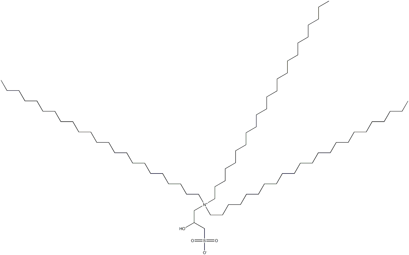 N,N-Ditricosyl-N-(2-hydroxy-3-sulfonatopropyl)-1-tricosanaminium 结构式