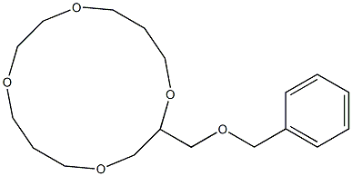 2-Benzyloxymethyl-1,4,8,11-tetraoxacyclotetradecane,,结构式