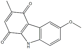 6-Methoxy-3-methyl-9H-carbazole-1,4-dione Structure