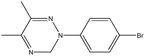 5,6-ジメチル-2-(p-ブロモフェニル)-2,3-ジヒドロ-1,2,4-トリアジン 化学構造式