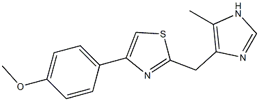 4-(4-Methoxyphenyl)-2-(5-methyl-1H-imidazol-4-ylmethyl)thiazole