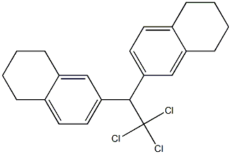 2,2-Bis(5,6,7,8-tetrahydronaphthalen-2-yl)-1,1,1-trichloroethane,,结构式