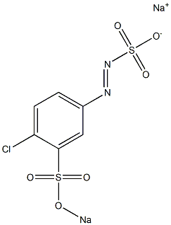 4-Chloro-3-(sodiosulfo)benzenediazosulfonic acid sodium salt Structure