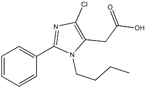 2-Phenyl-1-butyl-4-chloro-1H-imidazole-5-acetic acid