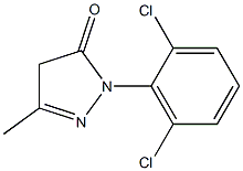1-(2,6-Dichlorophenyl)-3-methyl-5(4H)-pyrazolone Structure