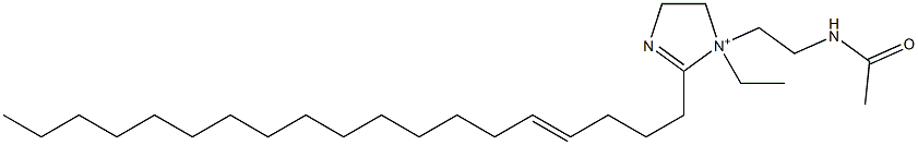 1-[2-(Acetylamino)ethyl]-1-ethyl-2-(4-nonadecenyl)-2-imidazoline-1-ium Structure