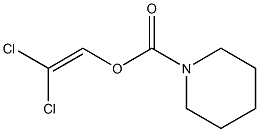 1-[(2,2-ジクロロビニルオキシ)カルボニル]ピペリジン 化学構造式