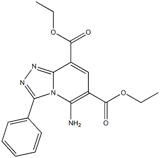 5-Amino-3-phenyl-1,2,4-triazolo[4,3-a]pyridine-6,8-dicarboxylic acid diethyl ester