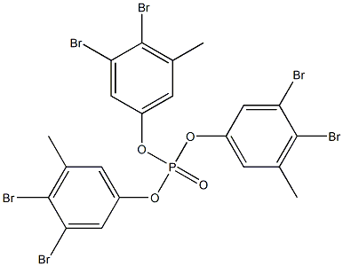 Phosphoric acid tris(3,4-dibromo-5-methylphenyl) ester Structure