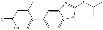  4,5-Dihydro-5-methyl-6-[2-[isopropylthio]benzothiazol-5-yl]pyridazin-3(2H)-one