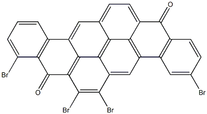 3,6,7,9-Tetrabromo-8,16-pyranthrenedione Structure