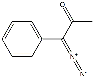 3-ジアゾ-3-フェニル-2-プロパノン 化学構造式