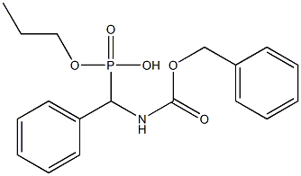 (Benzyloxycarbonylamino)(phenyl)methylphosphonic acid propyl ester Structure