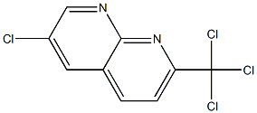 6-クロロ-2-トリクロロメチル-1,8-ナフチリジン 化学構造式