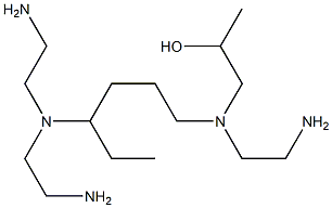 1-[N-(2-Aminoethyl)-N-[4-[bis(2-aminoethyl)amino]hexyl]amino]-2-propanol,,结构式