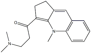 1,2-Dihydro-3-(3-dimethylaminopropionyl)-4-methyl-4H-cyclopenta[b]quinoline,,结构式