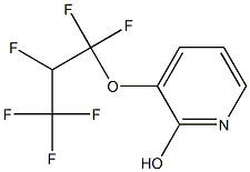 3-(1,1,2,3,3,3-ヘキサフルオロプロピルオキシ)ピリジン-2-オール 化学構造式