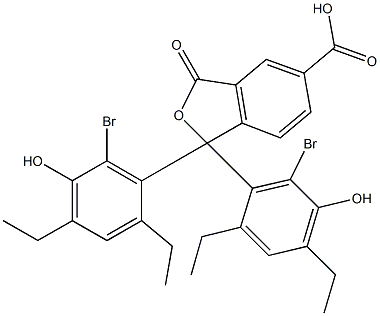 1,1-Bis(6-bromo-2,4-diethyl-5-hydroxyphenyl)-1,3-dihydro-3-oxoisobenzofuran-5-carboxylic acid|