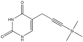 5-(3-Trimethylsilyl-2-propynyl)uracil,,结构式