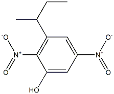 3-sec-ブチル-2,5-ジニトロフェノール 化学構造式