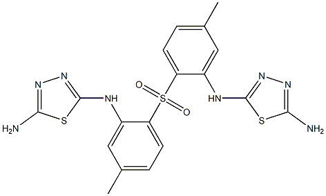 [(5-Amino-1,3,4-thiadiazol-2-yl)amino](4-methylphenyl) sulfone|