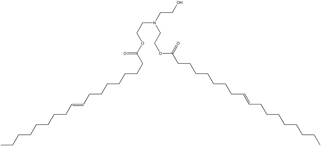 Bis(9-octadecenoic acid)[(2-hydroxyethyl)imino]bis(2,1-ethanediyl) ester Structure