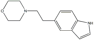 5-(2-モルホリノエチル)-1H-インドール 化学構造式