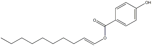 4-Hydroxybenzoic acid 1-decenyl ester,,结构式