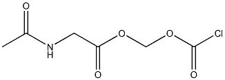 Chlorocarbonic acid acetylaminoacetyloxymethyl ester Structure