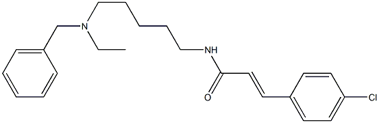 N-[5-(Ethylbenzylamino)pentyl]-3-(4-chlorophenyl)acrylamide Structure