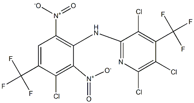 3,5,6-Trichloro-4-trifluoromethyl-N-(3-chloro-4-trifluoromethyl-2,6-dinitrophenyl)pyridin-2-amine