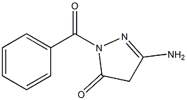 3-Amino-1-benzoyl-1H-pyrazol-5(4H)-one 结构式