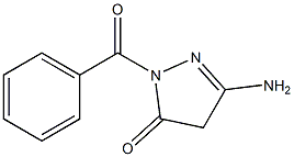 3-Amino-1-benzoyl-1H-pyrazol-5(4H)-one Struktur