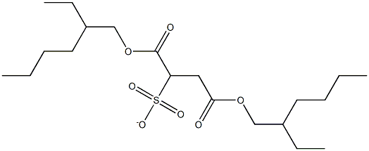2-Sulfonatobutanedioic acid bis(2-ethylhexyl) ester Struktur