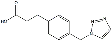 4-[(1H-1,2,3-Triazol-1-yl)methyl]benzenepropionic acid,,结构式
