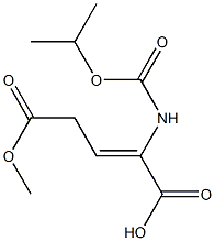 2-[[(Isopropyloxy)carbonyl]amino]-2-pentenedioic acid 5-methyl ester,,结构式