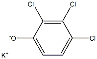 カリウム2,3,4-トリクロロフェノラート 化学構造式