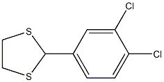 2-(3,4-ジクロロフェニル)-1,3-ジチオラン 化学構造式