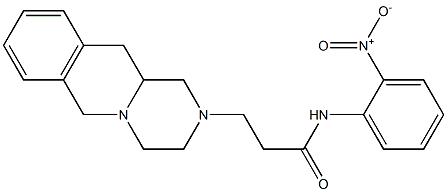 1,3,4,6,11,11a-Hexahydro-N-(2-nitrophenyl)-2H-pyrazino[1,2-b]isoquinoline-2-propanamide Structure