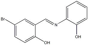 2-[[(5-Bromo-2-hydroxyphenyl)methylene]amino]phenol Struktur